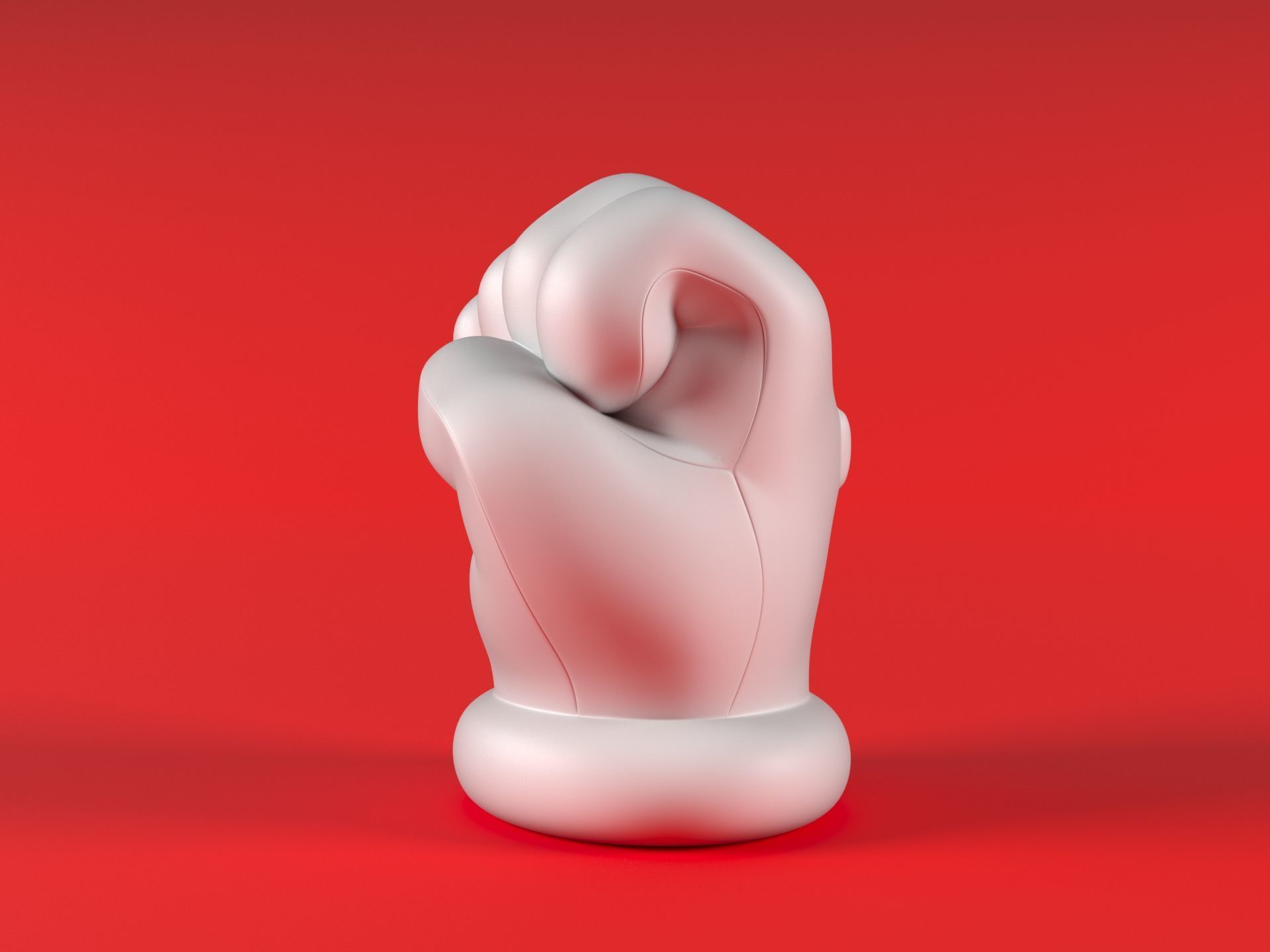 Mario Hand - Fist 3D print model_5