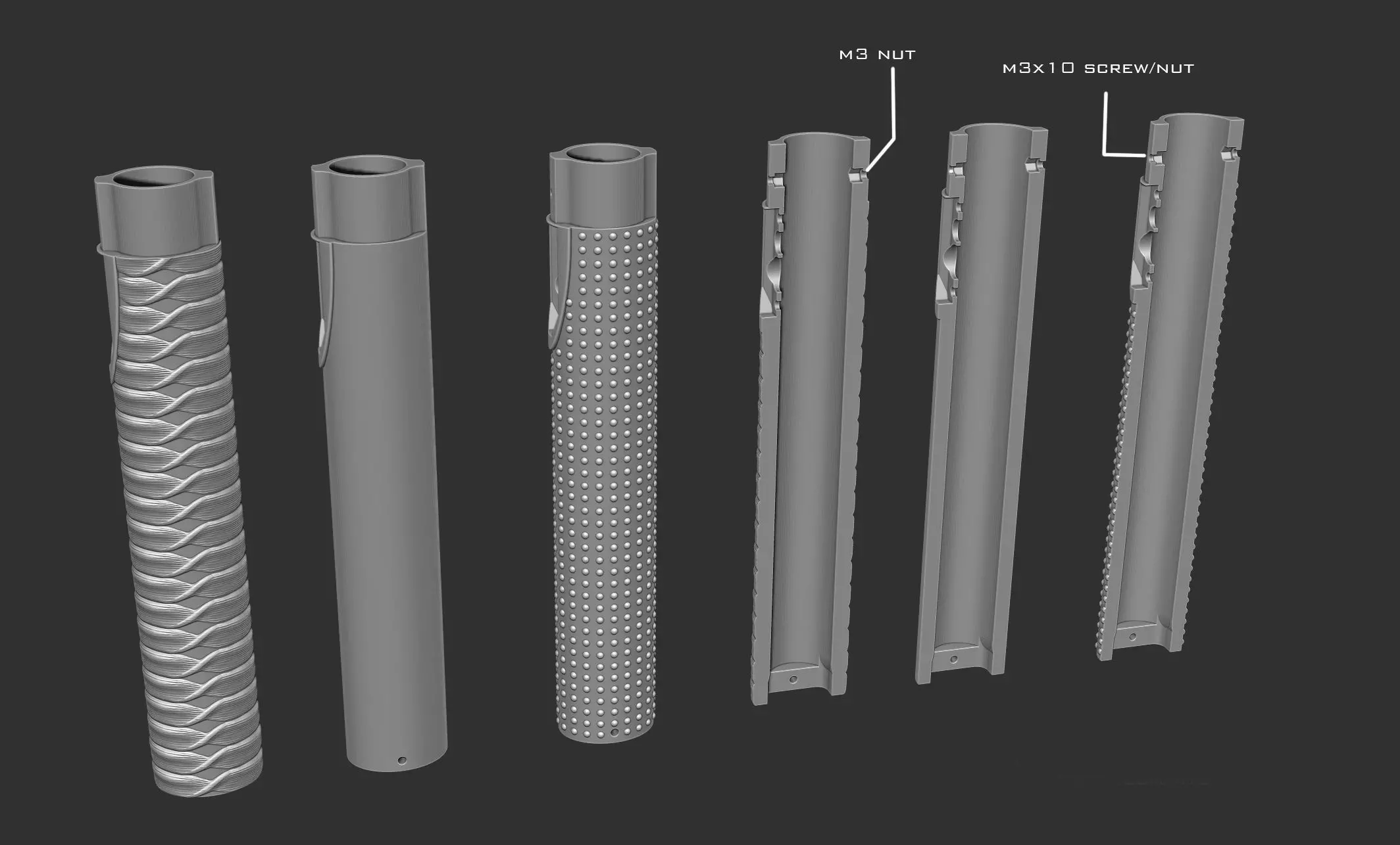 Ronin functional lightsaber 3D print model_6