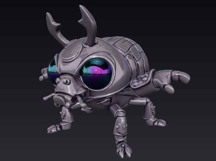 Beetle Droid 3D model_1