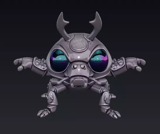 Beetle Droid 3D model_0