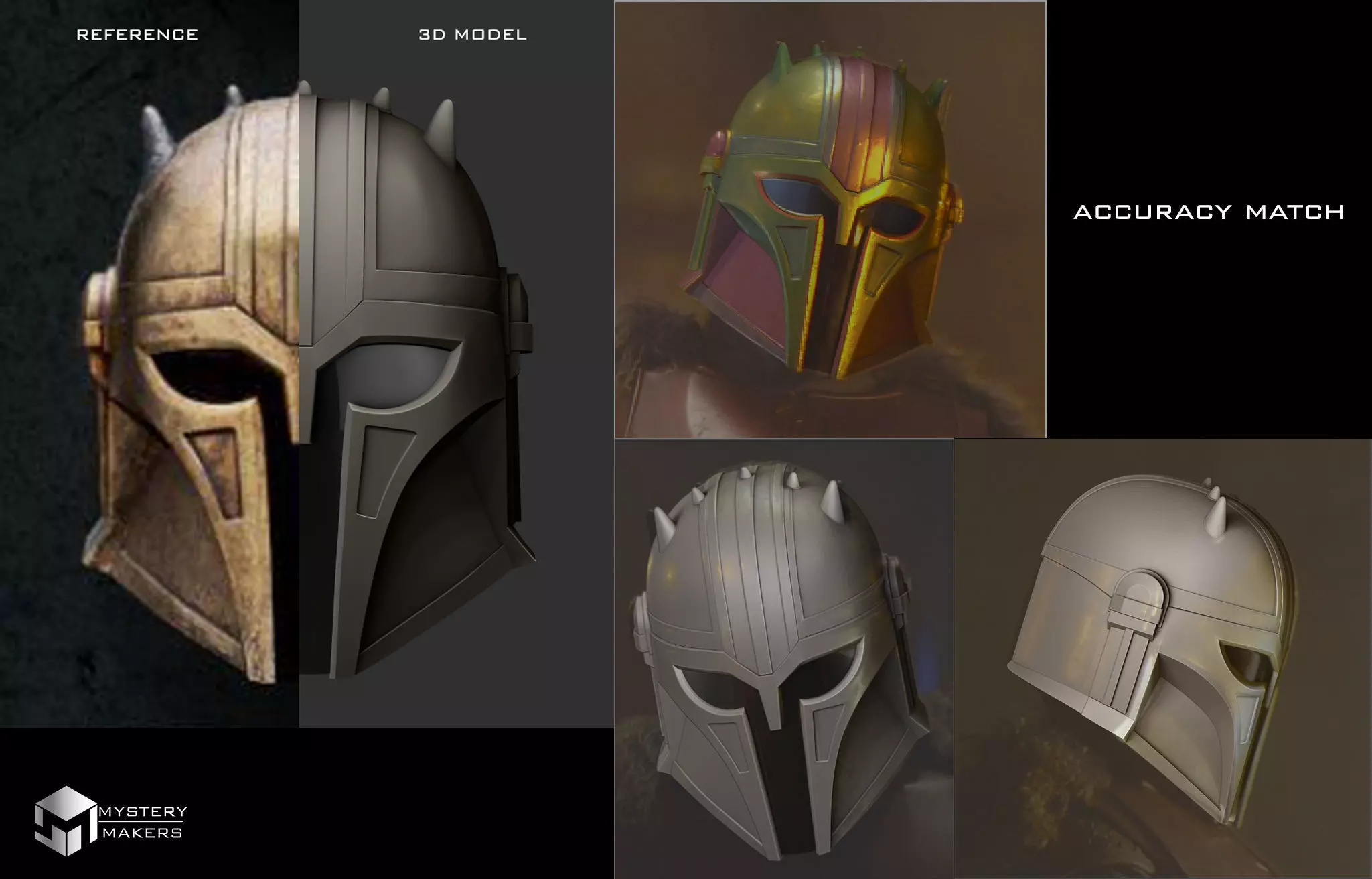 The Armorer helmet 3D print model_1
