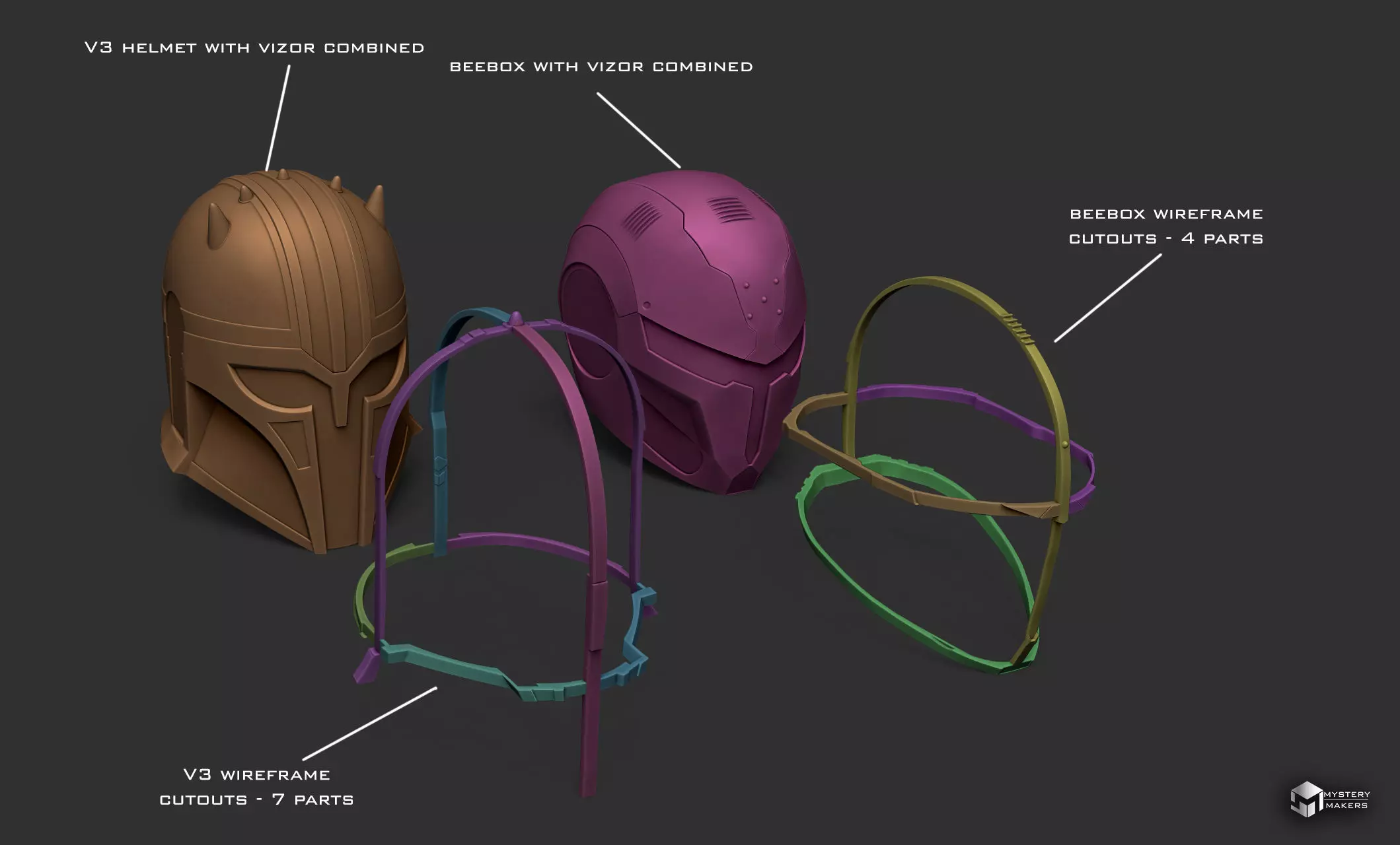 The Armorer helmet 3D print model_4
