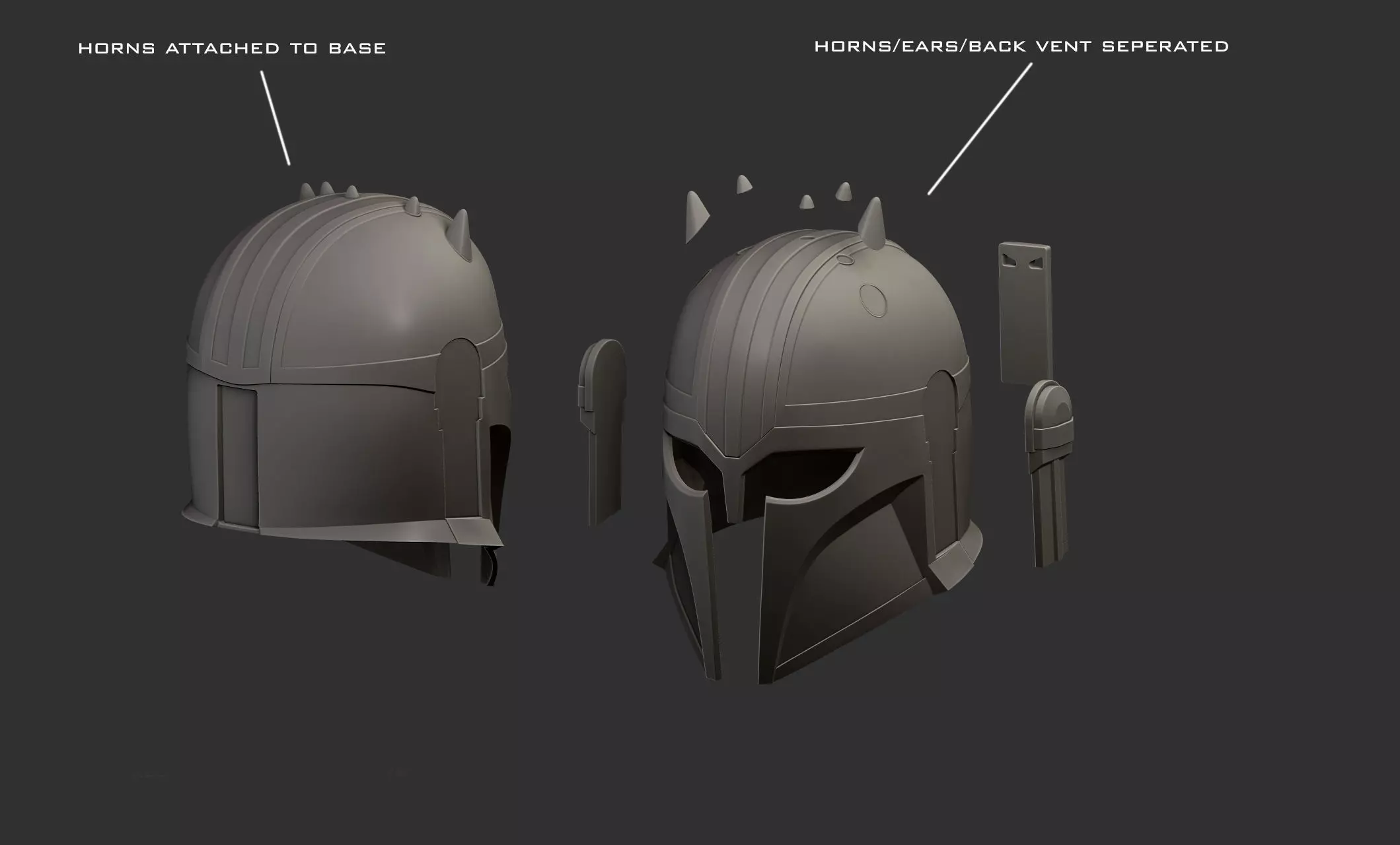 The Armorer helmet 3D print model_5
