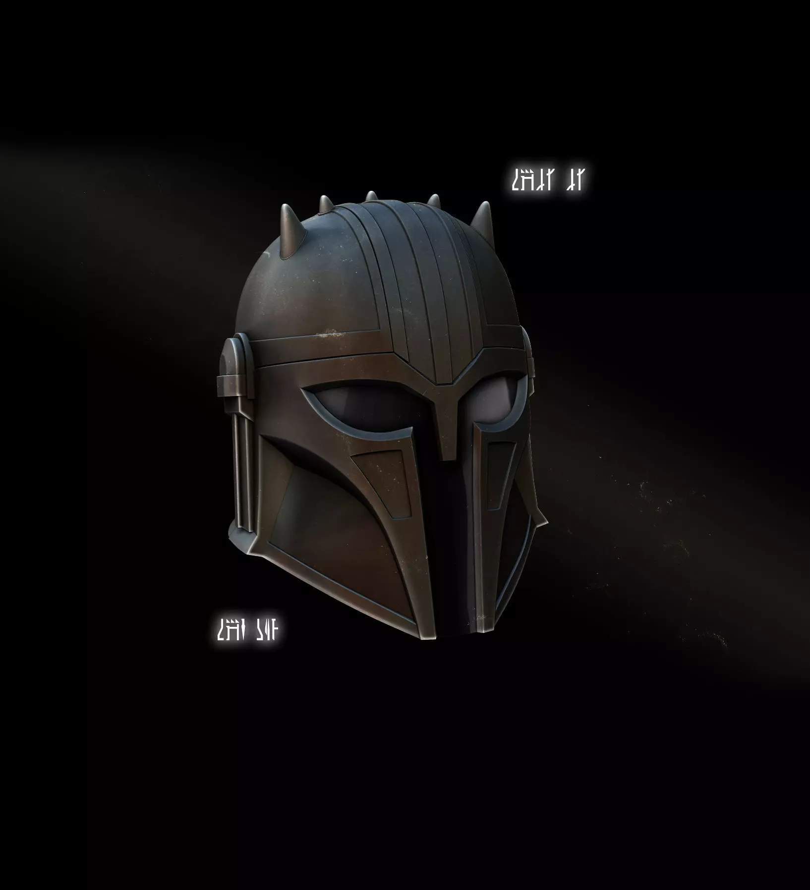 The Armorer helmet 3D print model_2