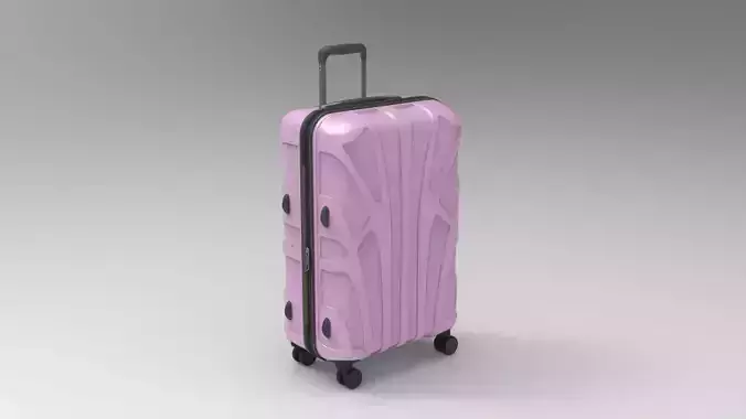 Highly Detailed Travel Bag Luggage Game Product Ready 014 Low-poly 3D model