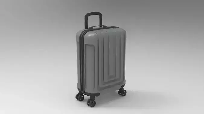 Highly Detailed Travel Bag Luggage Game Product Ready 013 Low-poly 3D model