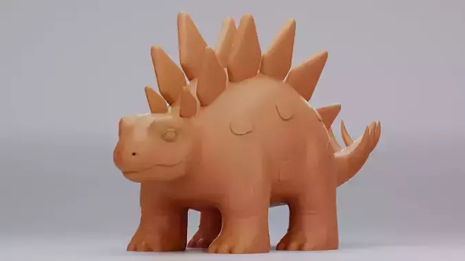 Cute Dinosaur 3D print model