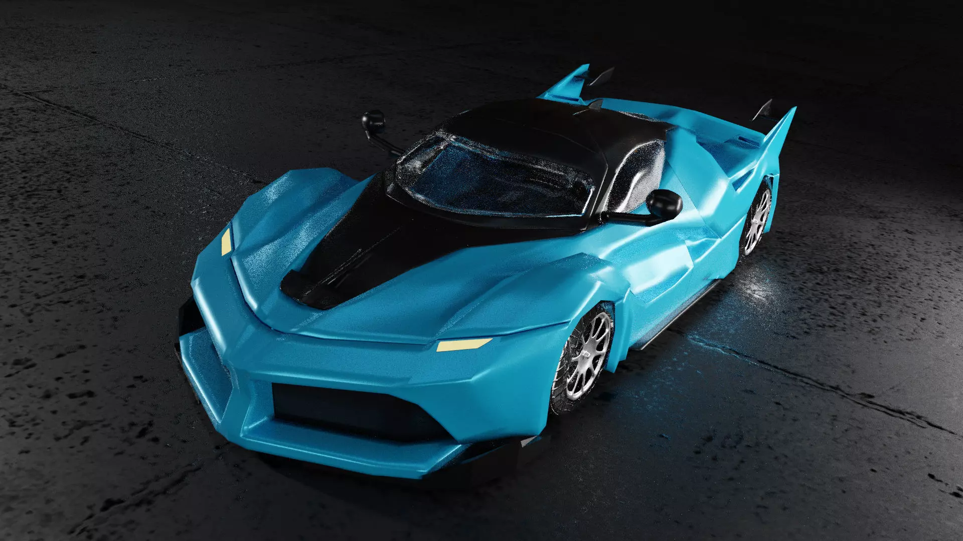  3D Car Low-poly 3D model_0