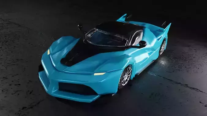  3D Car Low-poly 3D model