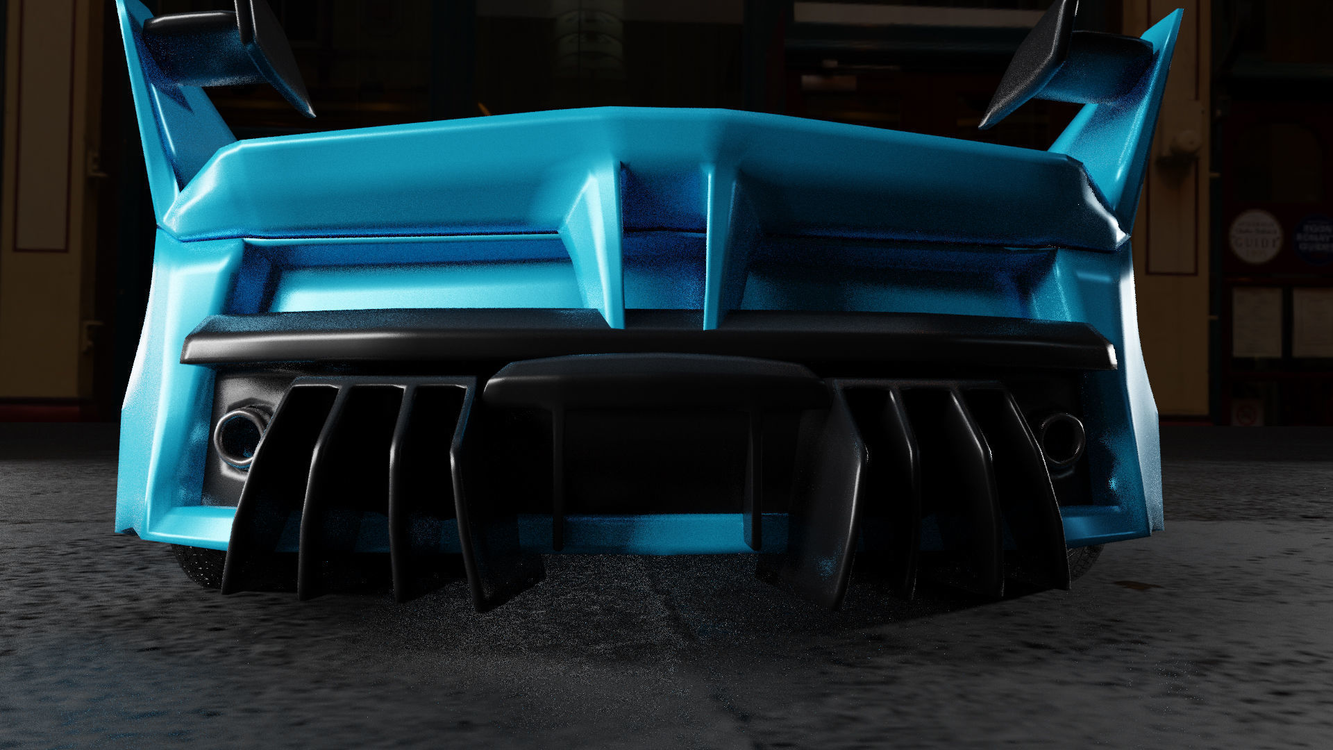  3D Car Low-poly 3D model_10