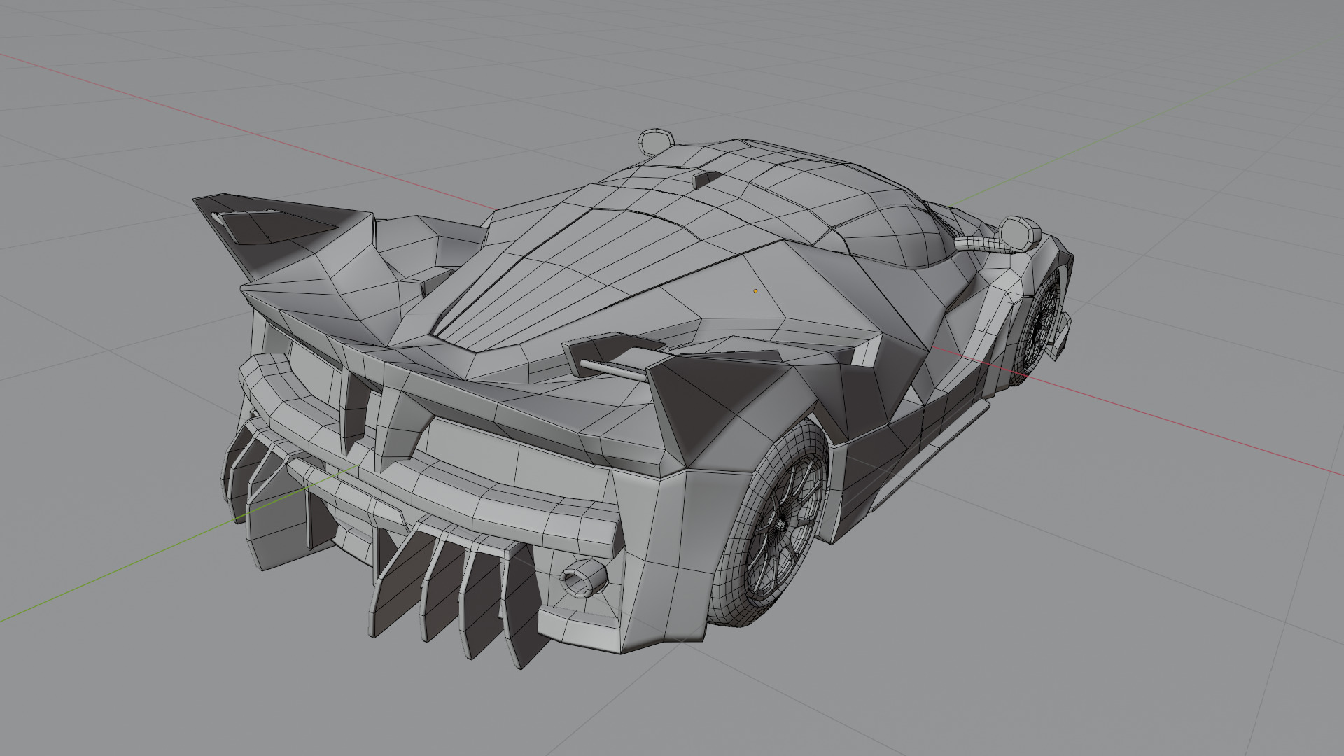  3D Car Low-poly 3D model_19
