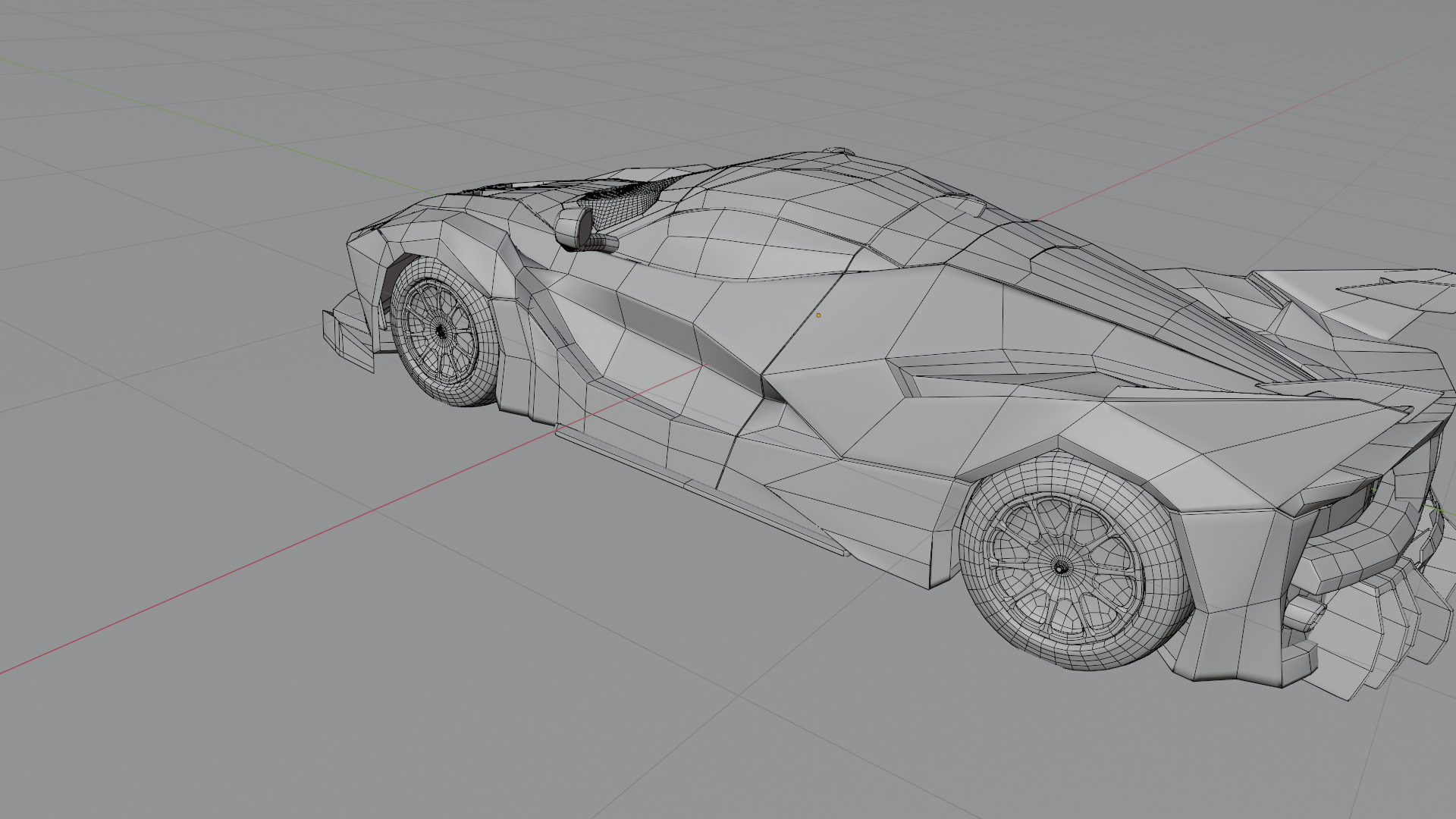  3D Car Low-poly 3D model_17