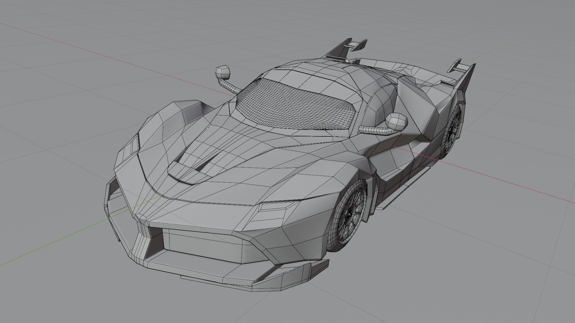  3D Car Low-poly 3D model_15