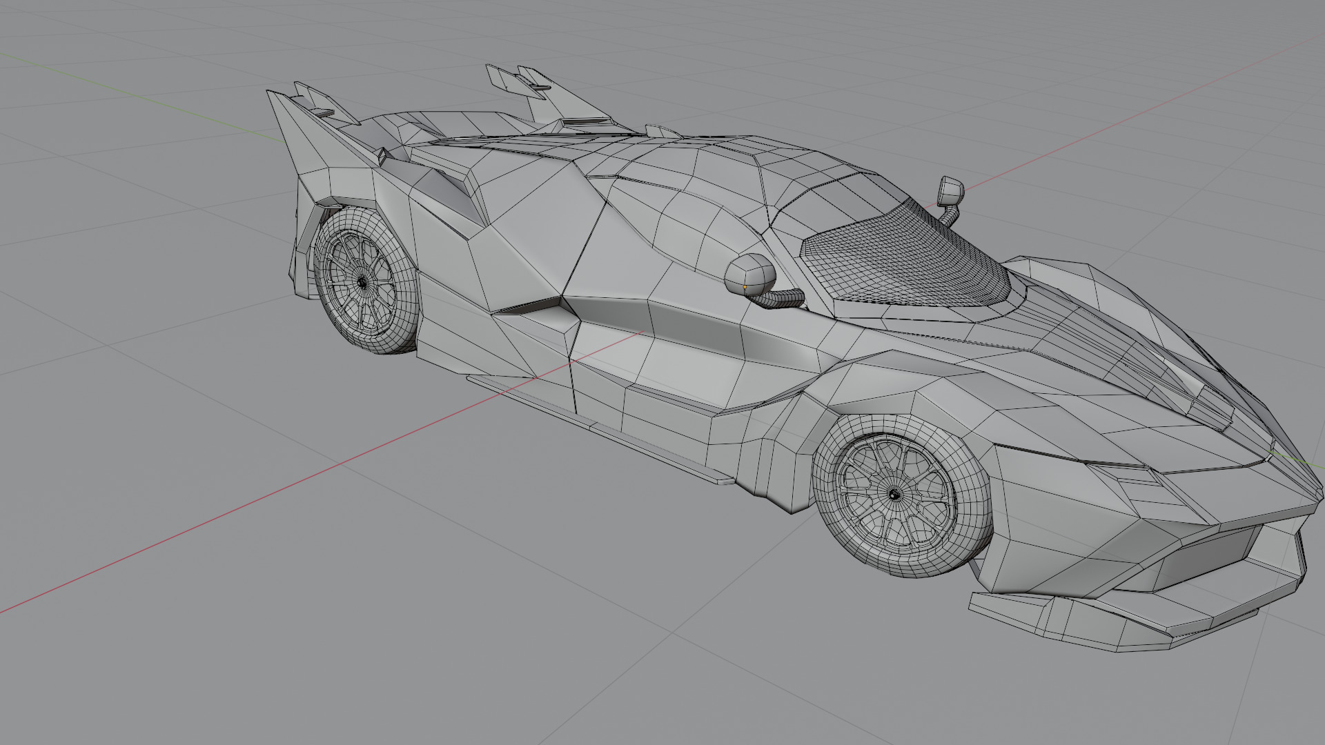  3D Car Low-poly 3D model_21