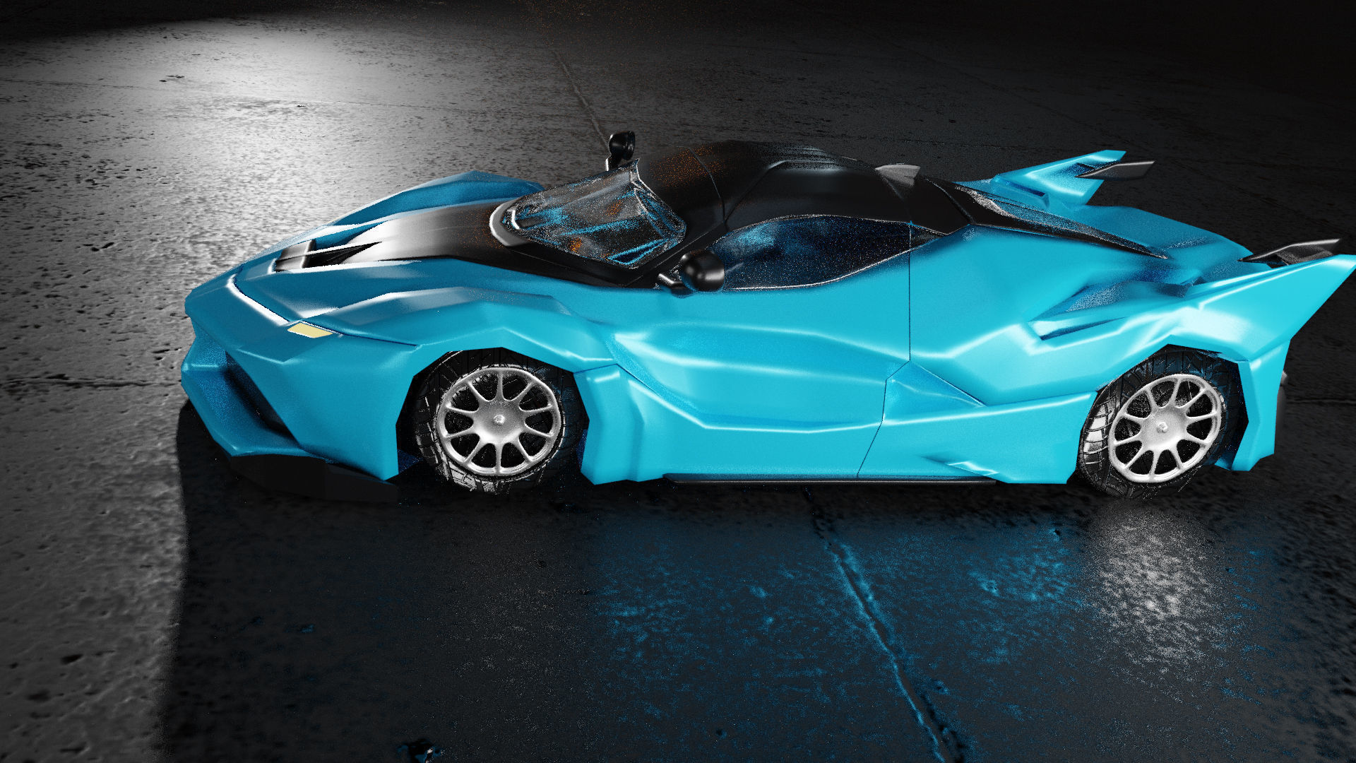  3D Car Low-poly 3D model_1