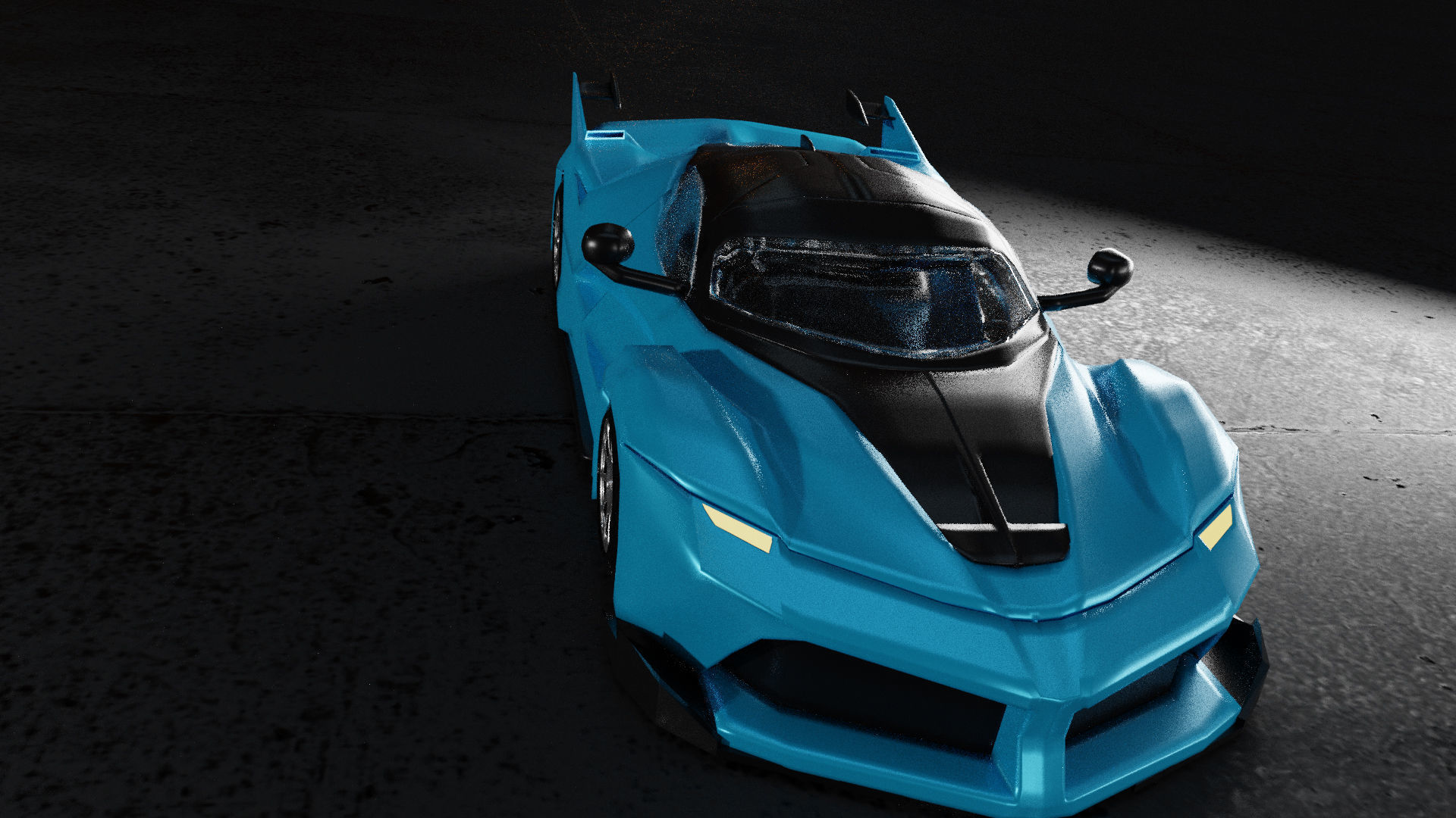  3D Car Low-poly 3D model_7