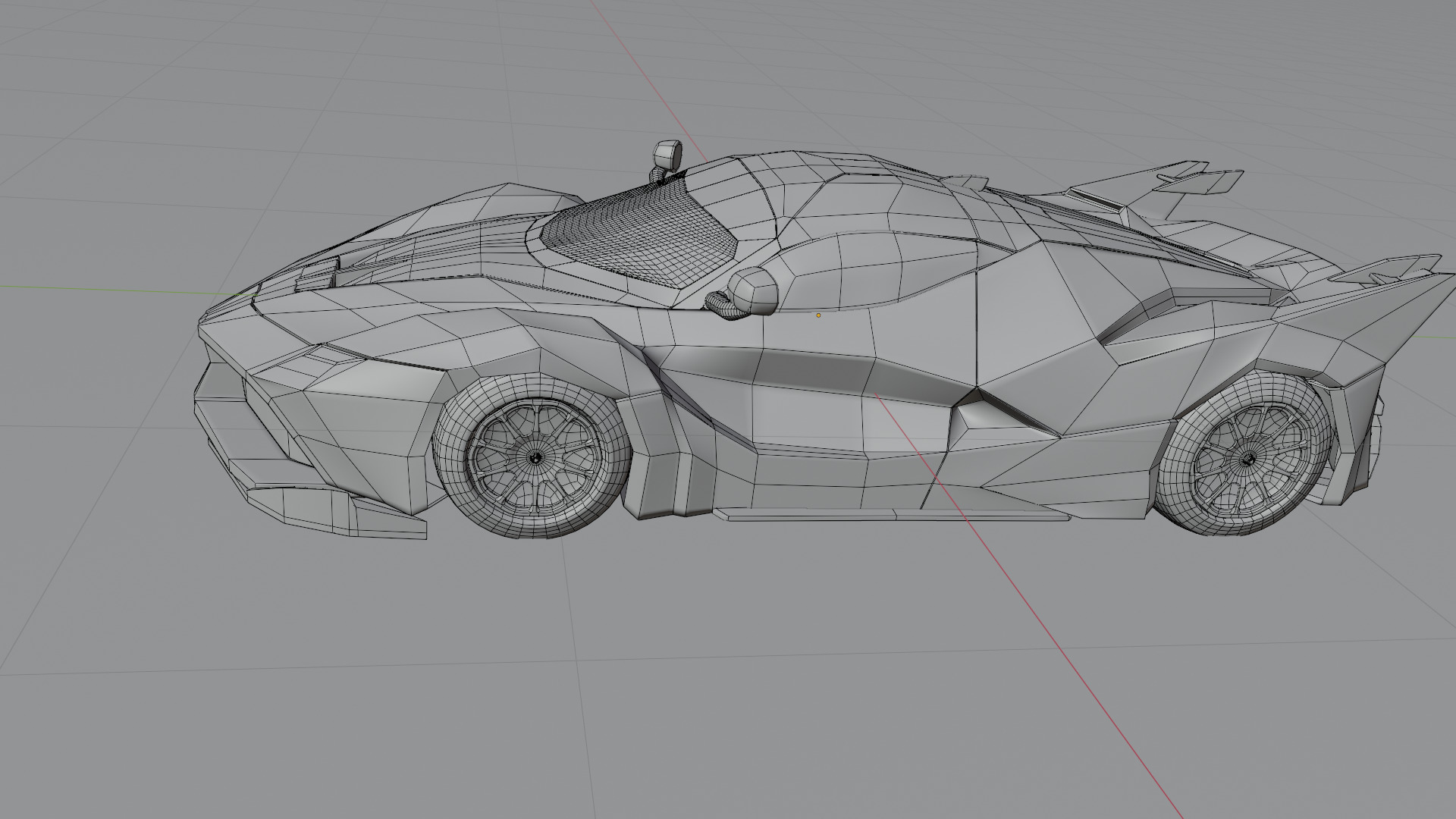  3D Car Low-poly 3D model_16