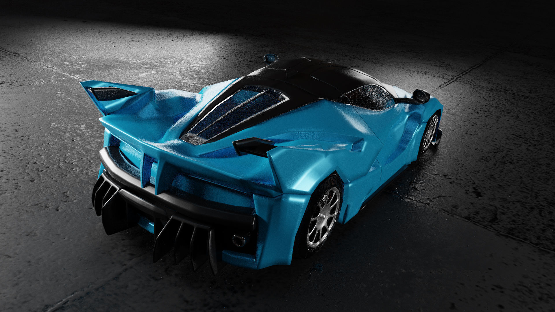  3D Car Low-poly 3D model_4