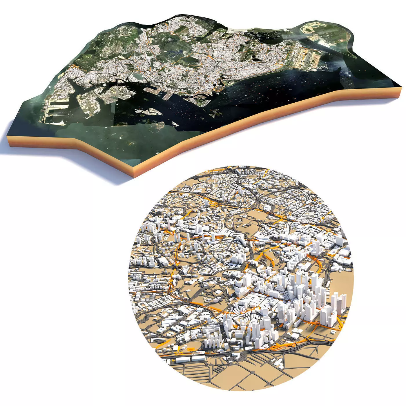 Singapore Full City 3D model