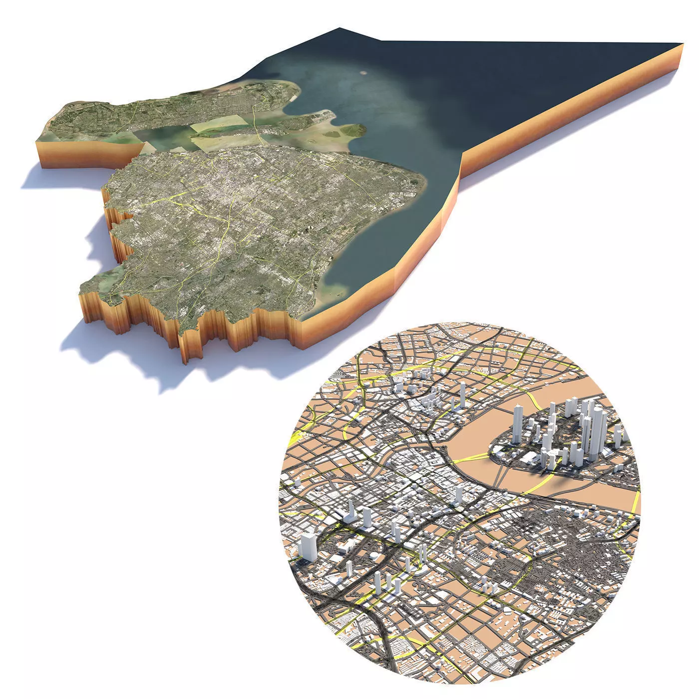 Shanghai City China 3D model