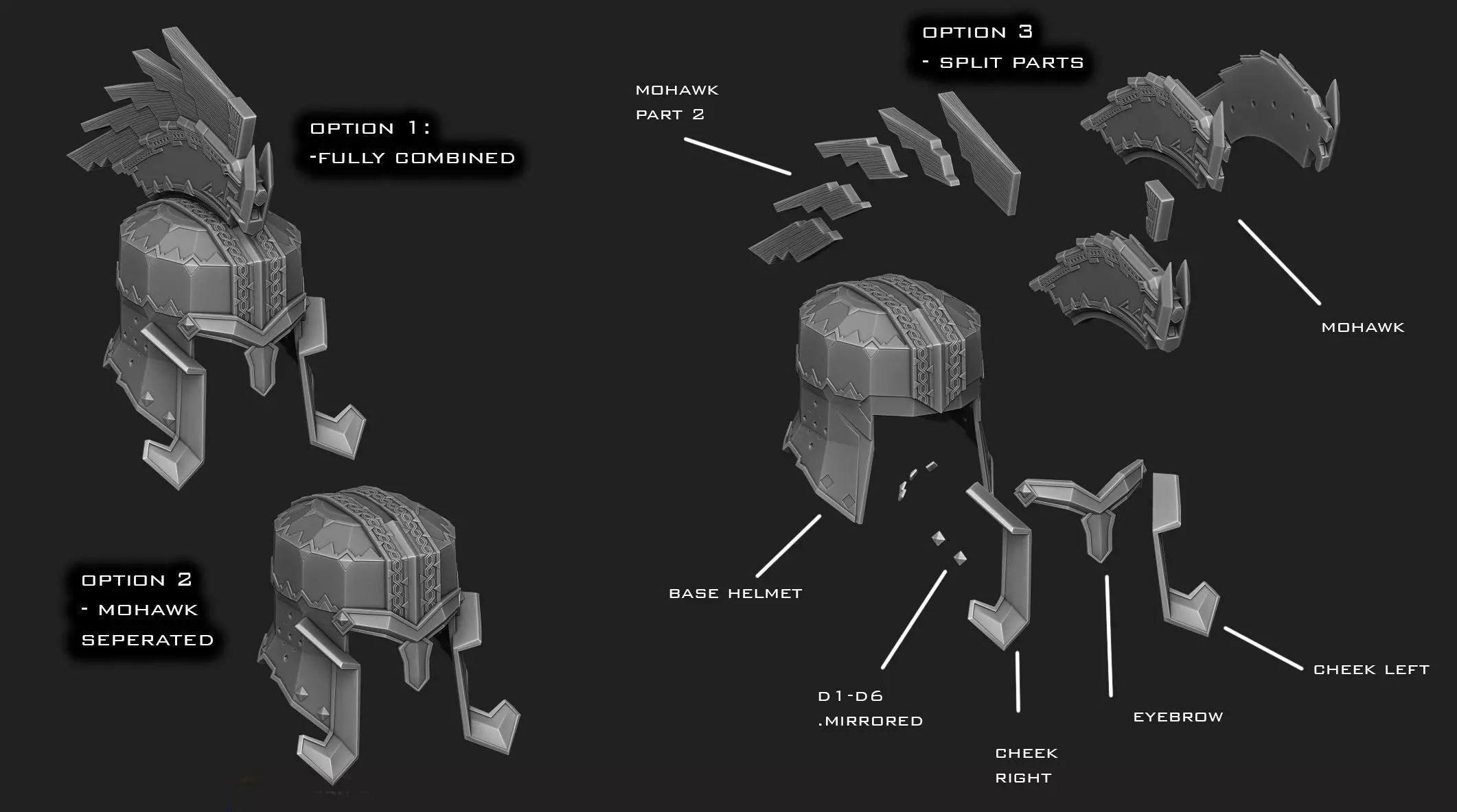 Dain Ironfoot dwarf helmet 3D print model_3
