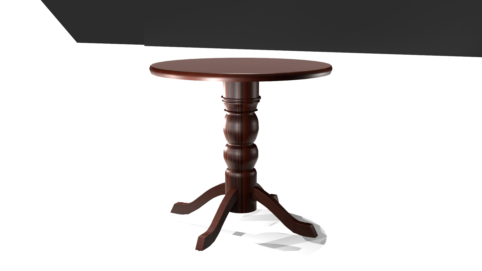 wooden table 3D model_7