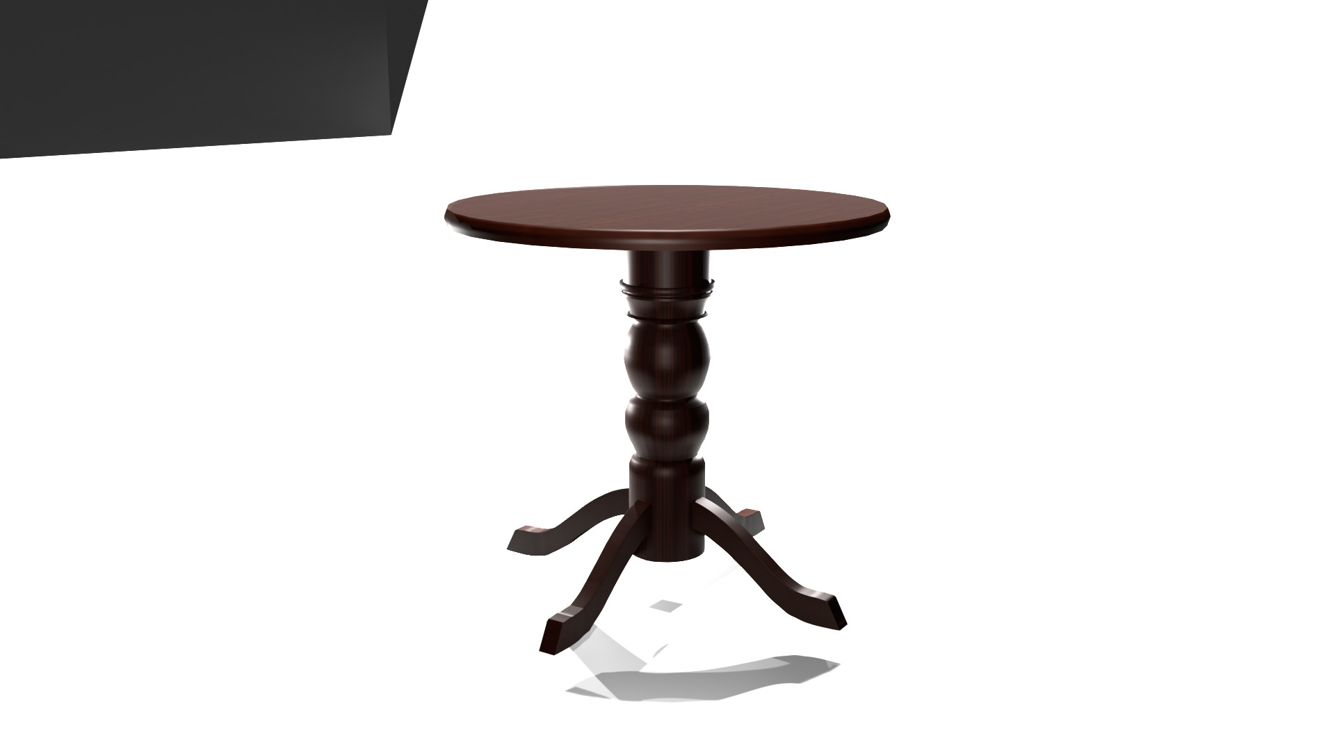 wooden table 3D model_13