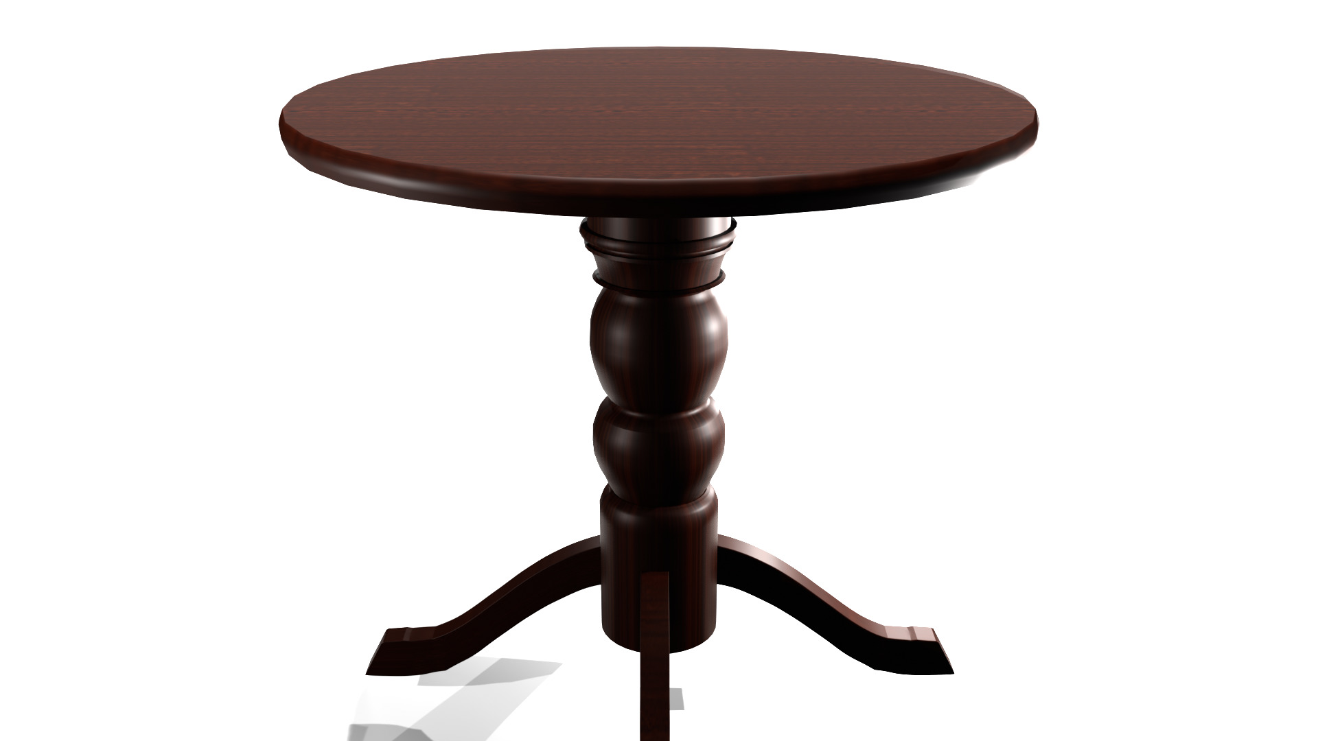 wooden table 3D model_21