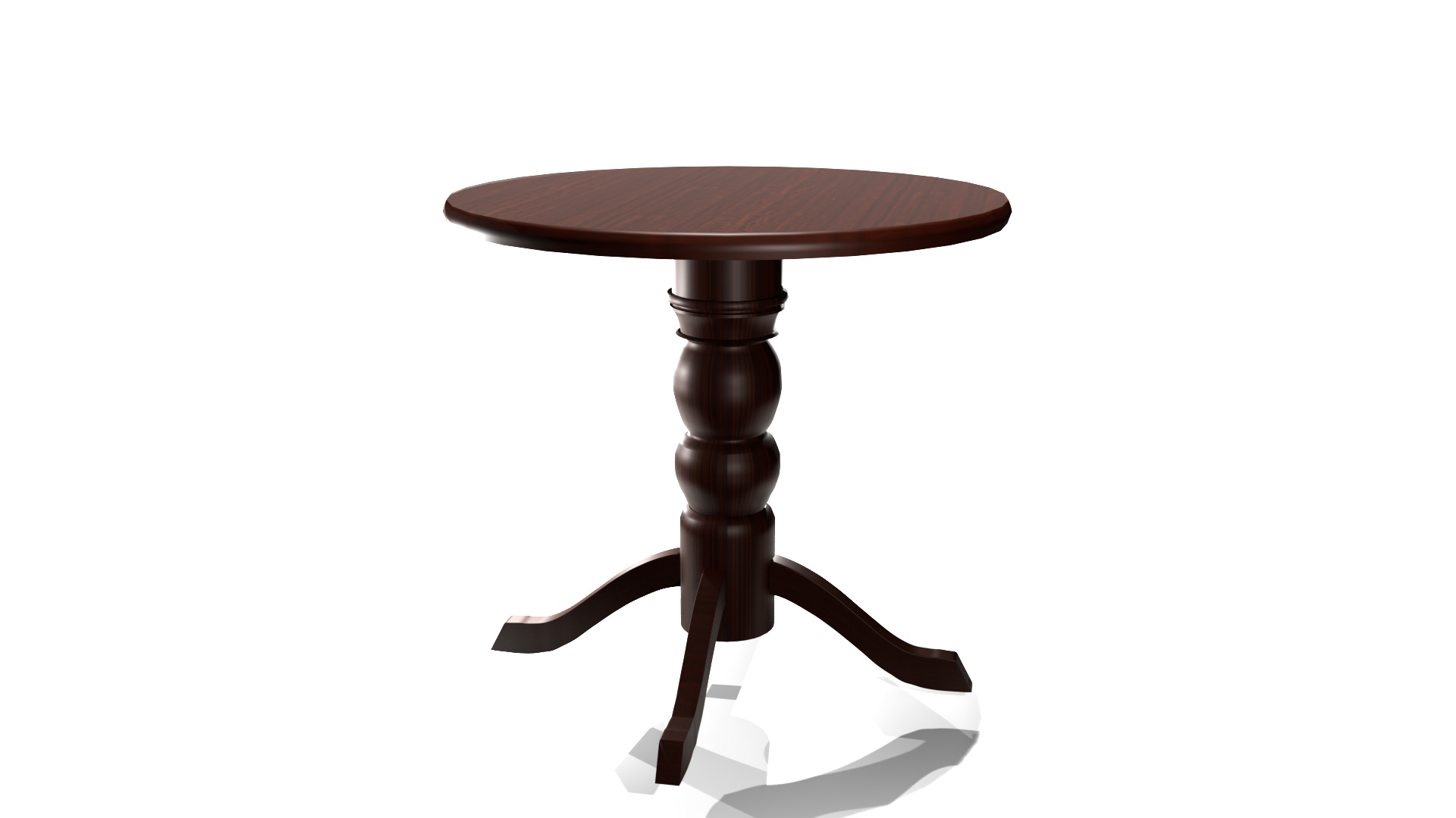 wooden table 3D model_15