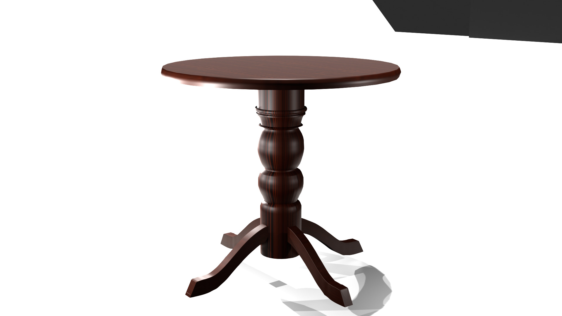 wooden table 3D model_17