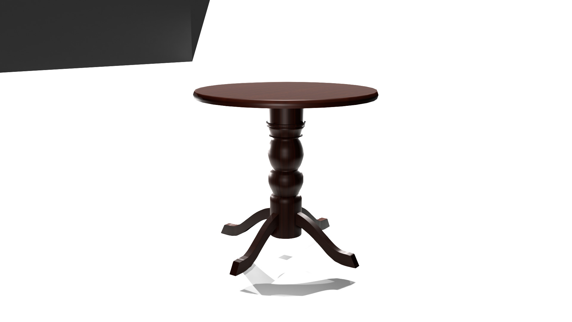 wooden table 3D model_23