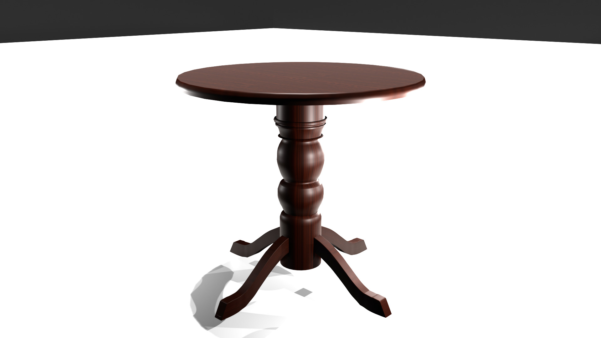 wooden table 3D model_27