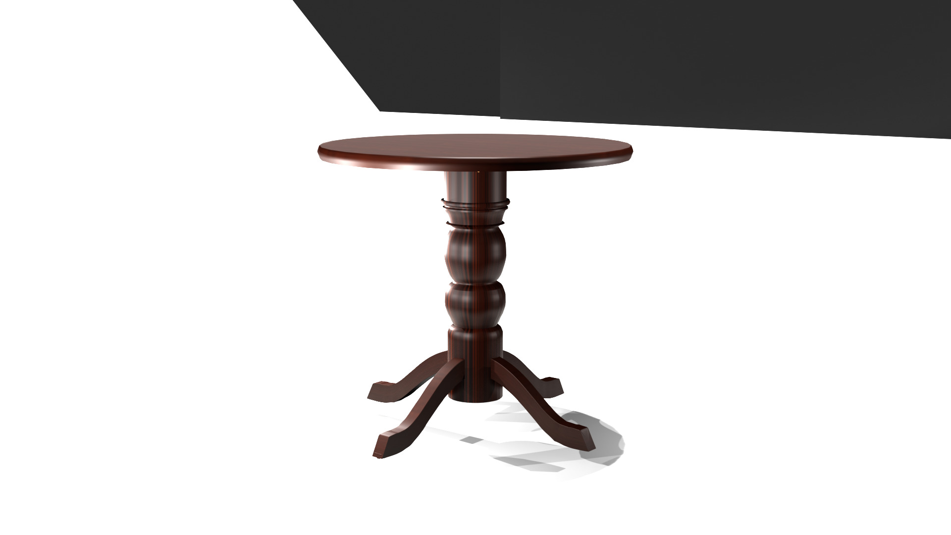 wooden table 3D model_3