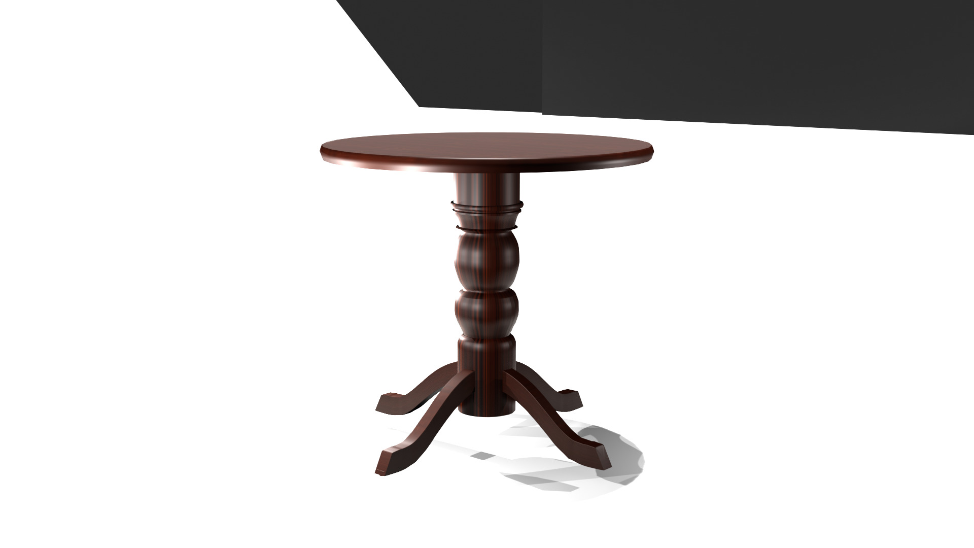 wooden table 3D model_16
