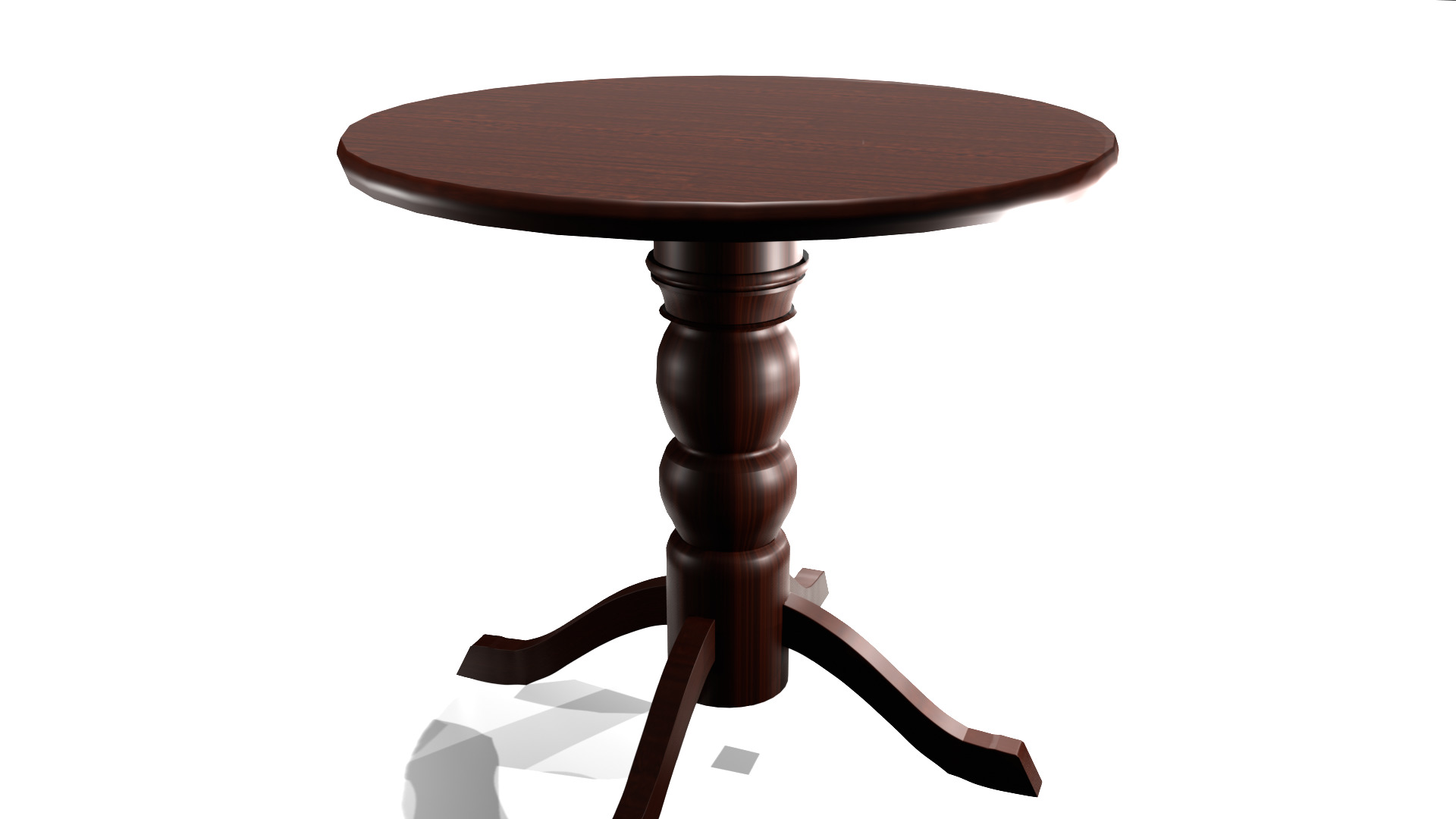 wooden table 3D model_26