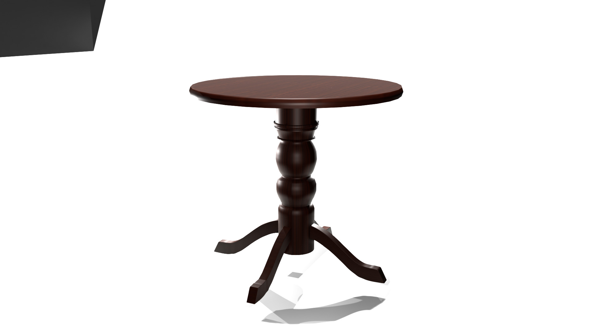 wooden table 3D model_14