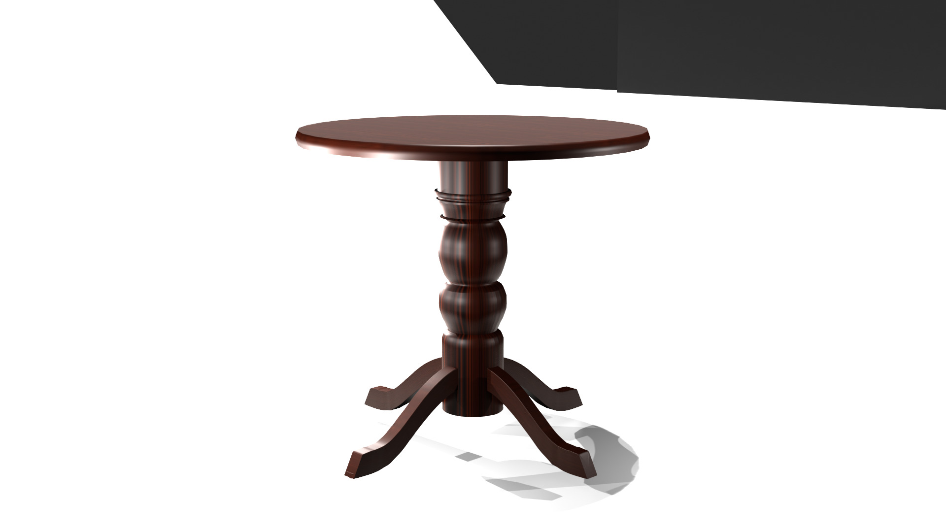 wooden table 3D model_5
