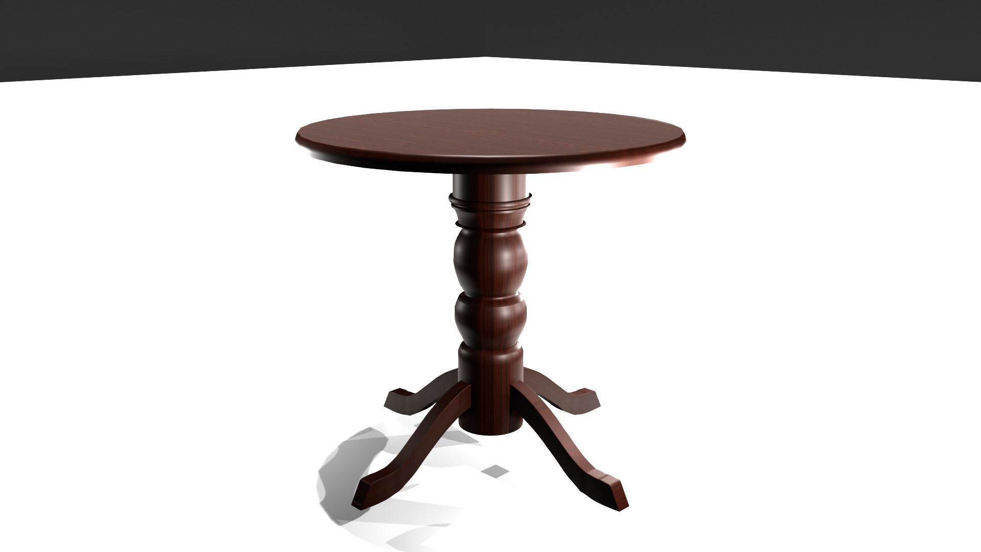 wooden table 3D model_25