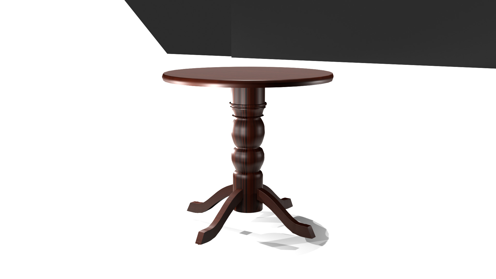 wooden table 3D model_6