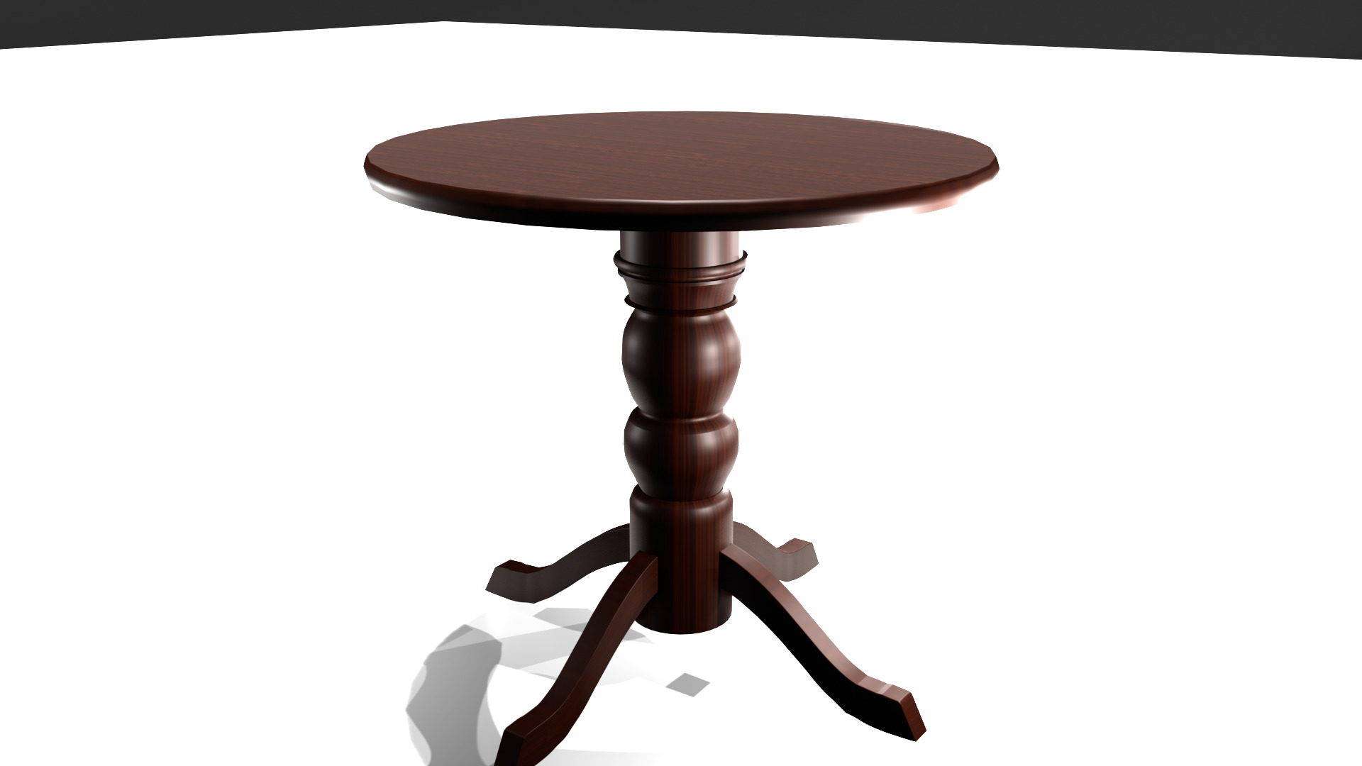 wooden table 3D model_28