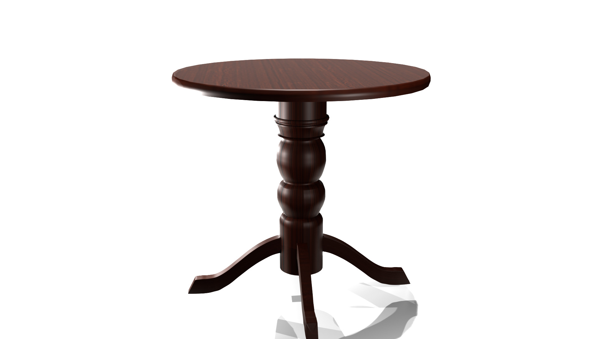 wooden table 3D model_11