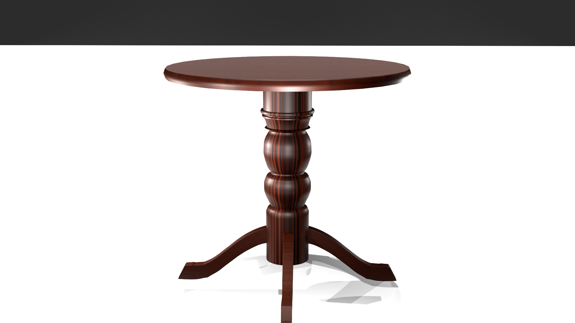 wooden table 3D model_22