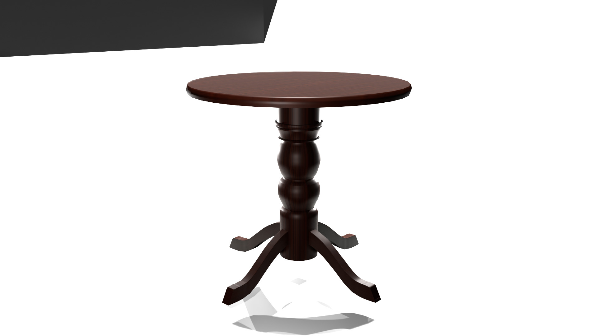 wooden table 3D model_24