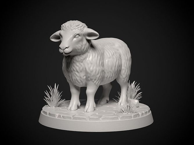 Miniature of  a Sheep- 3d print model Free 3D print model