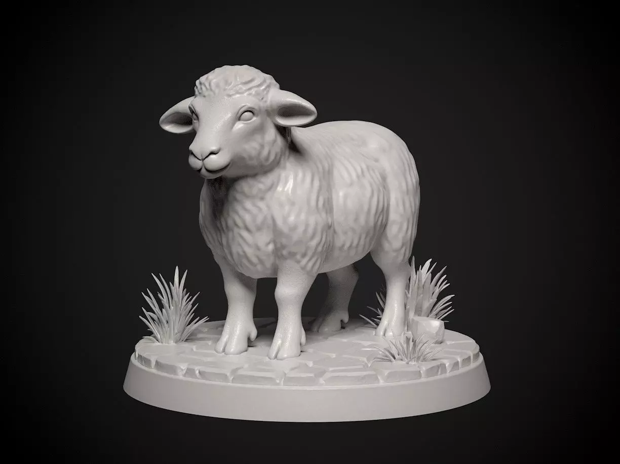 Miniature of a Sheep- 3d print model Free 3D print model