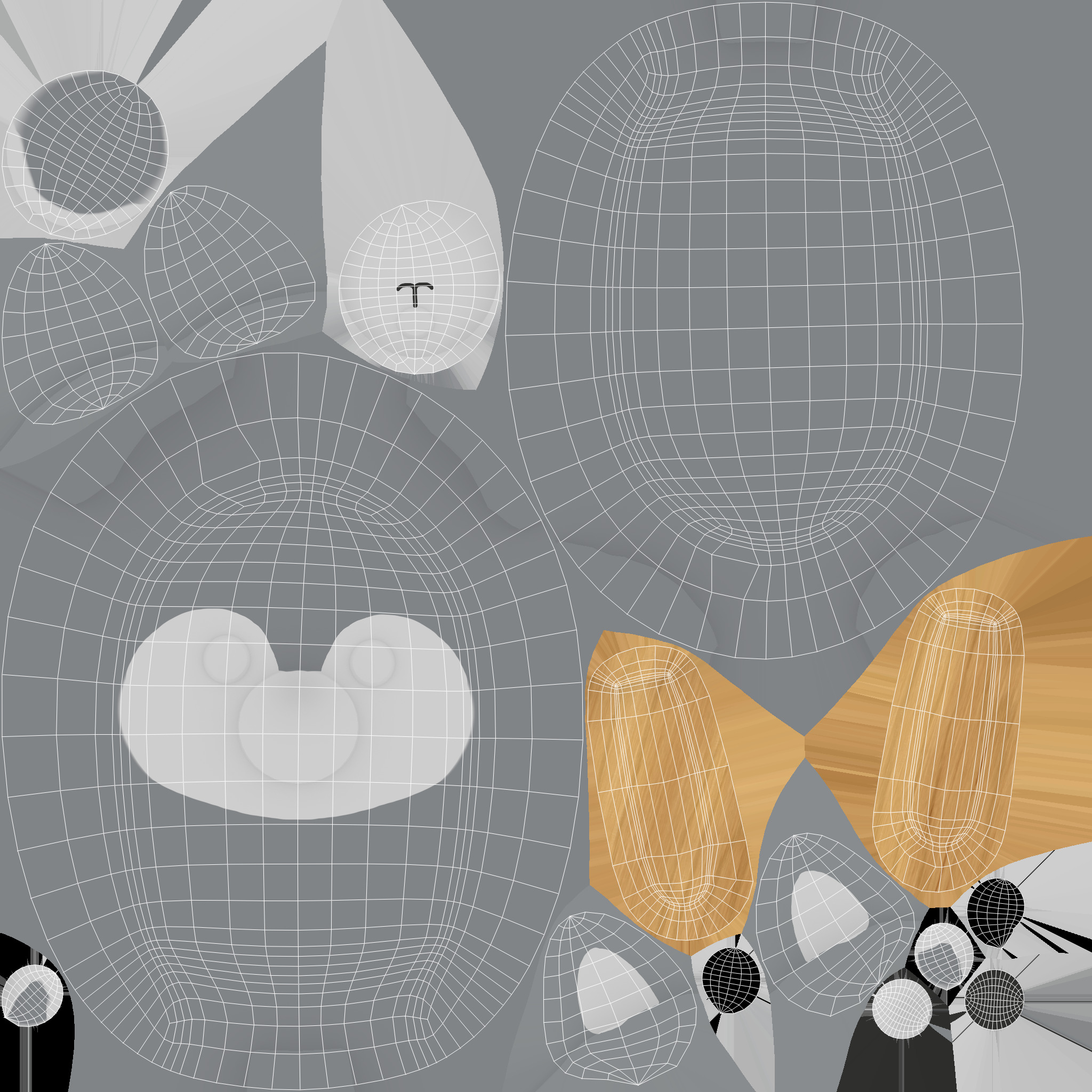 LowPoly Kawaii Wolf Ice Cream Low-poly 3D model_8