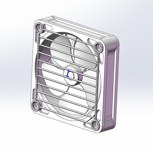 New computer 3D printing fan 3D print model