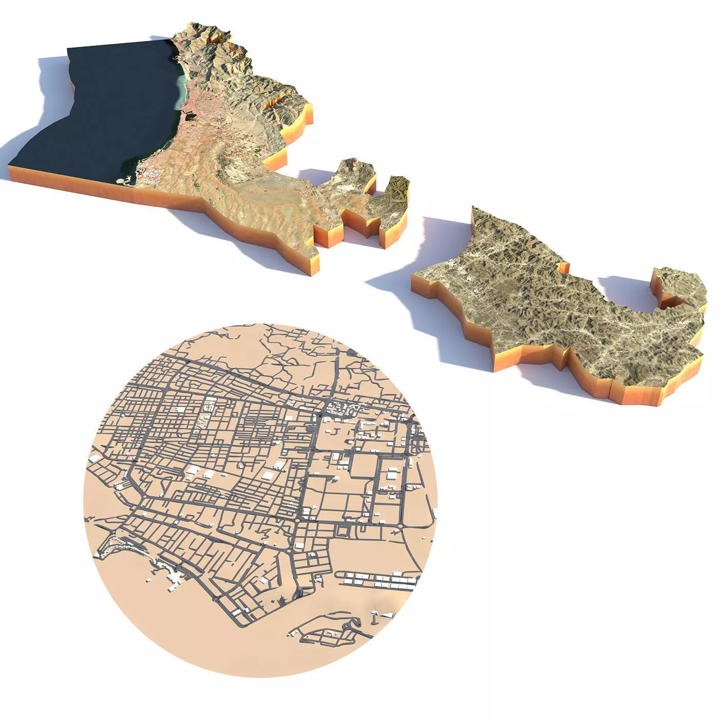 RAS AL Khaimah UAE 3D model_0