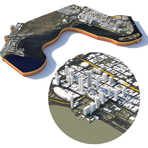 Perth City Australia 3D model