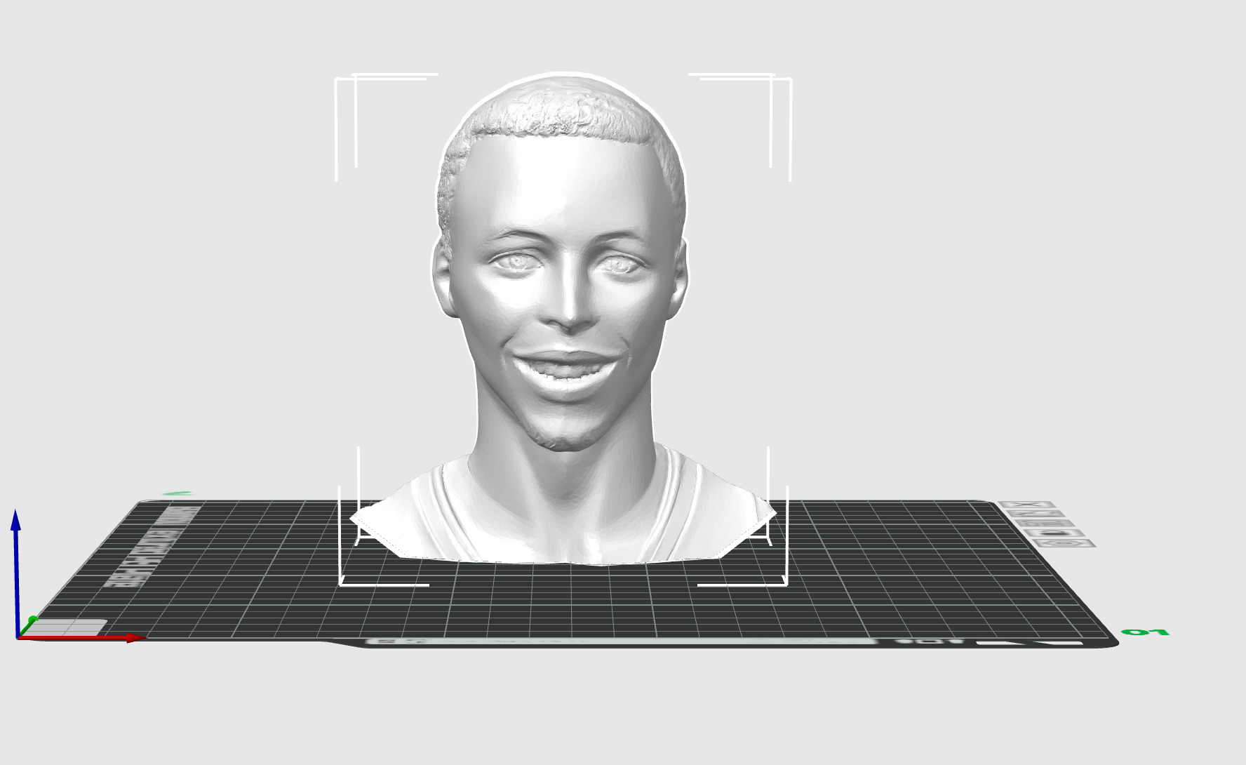 Stephen Curry Bust 2015 3D print model_3